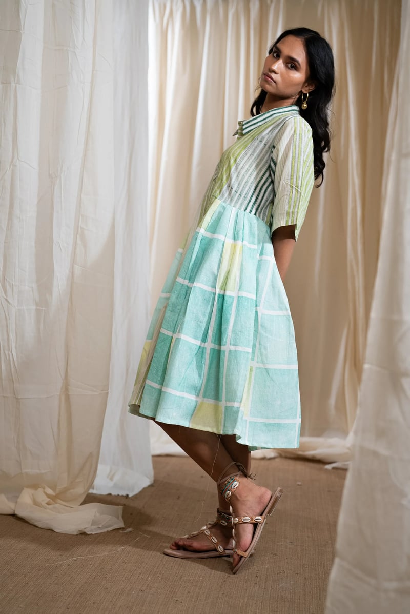 Block Collared Dress