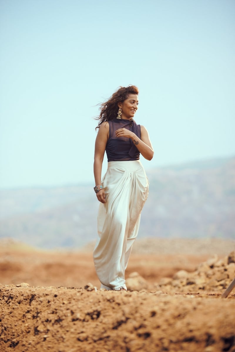 Mint Green Satin Draped Pleated Maxi Skirt