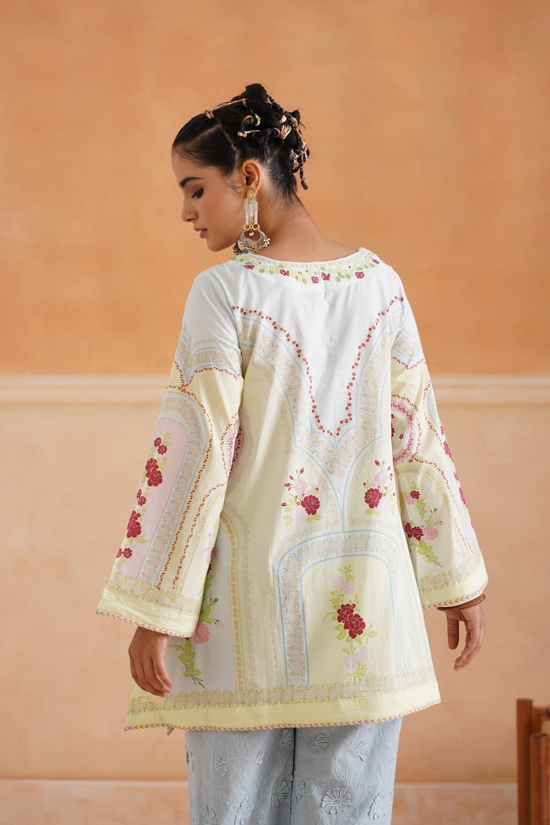 Pastel Floral Kurta and Salwar Co-ord Set