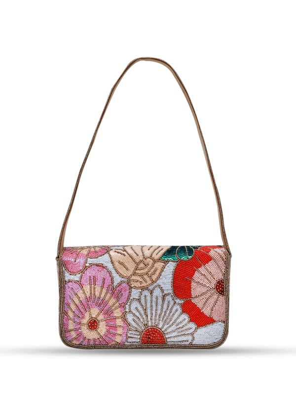 Daisy Baguette Bag with Handle