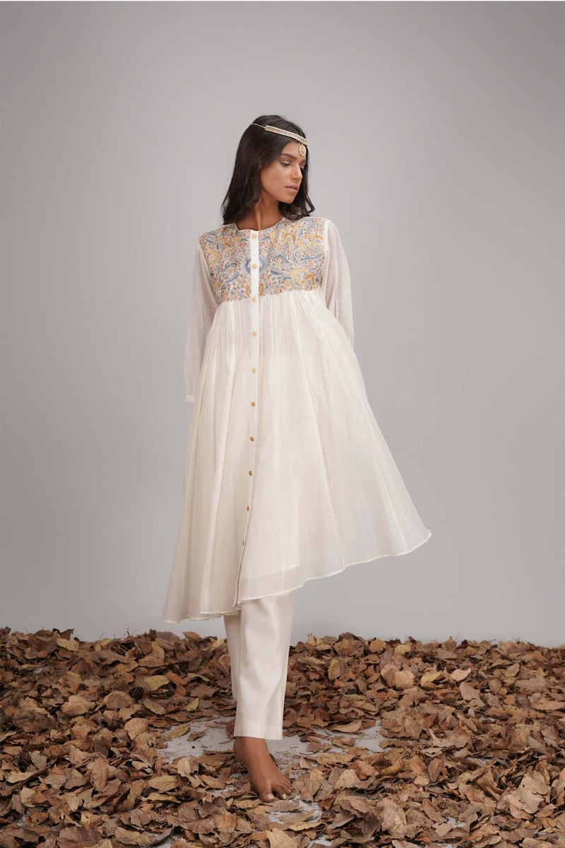 Front Open Asymmetrical kurta — Kyra