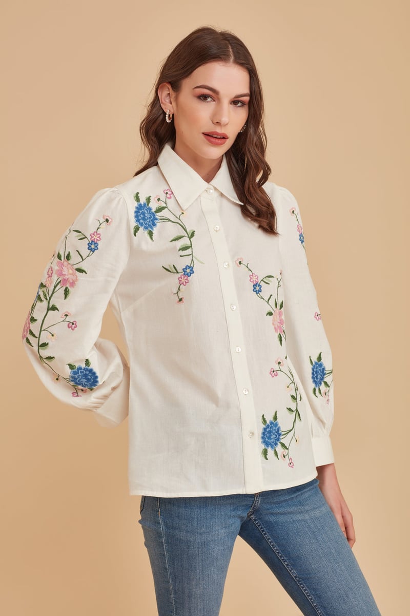 Exquisite Embroidered Shirt — BOHO-CHIC