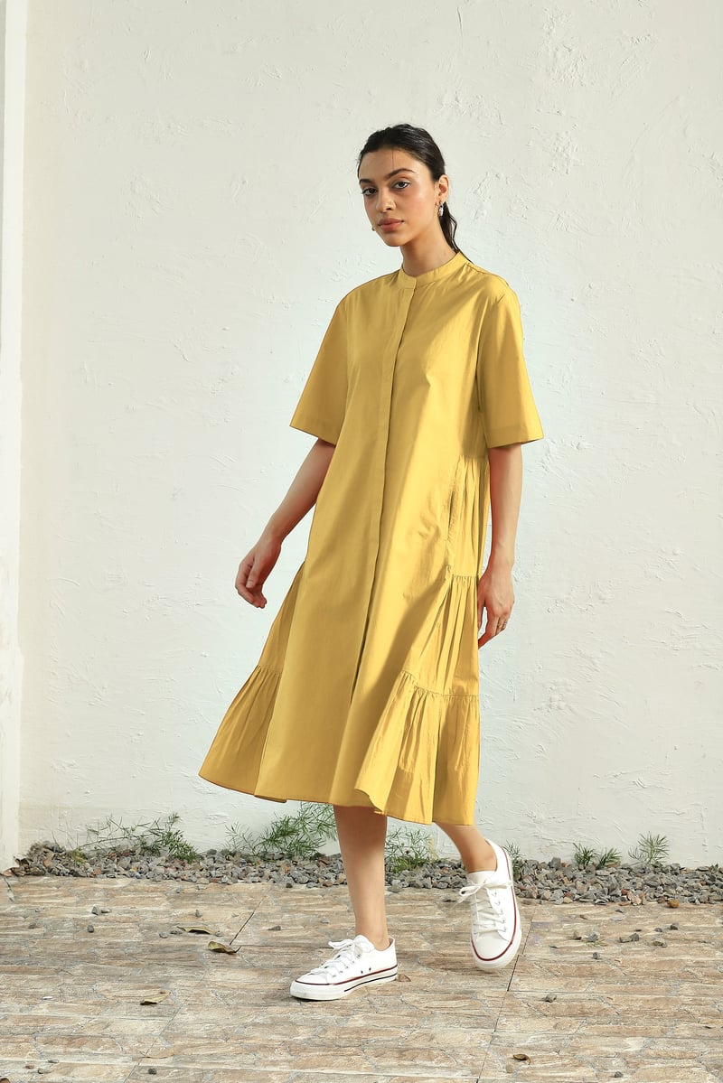 Meadow Side Gathered Dress