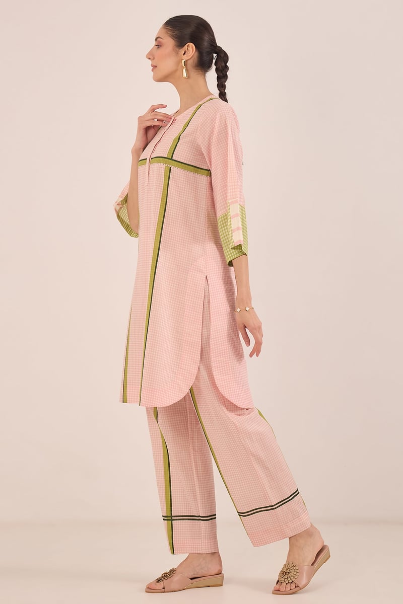 GUL CHECK WITH STRIPE COORD SET
