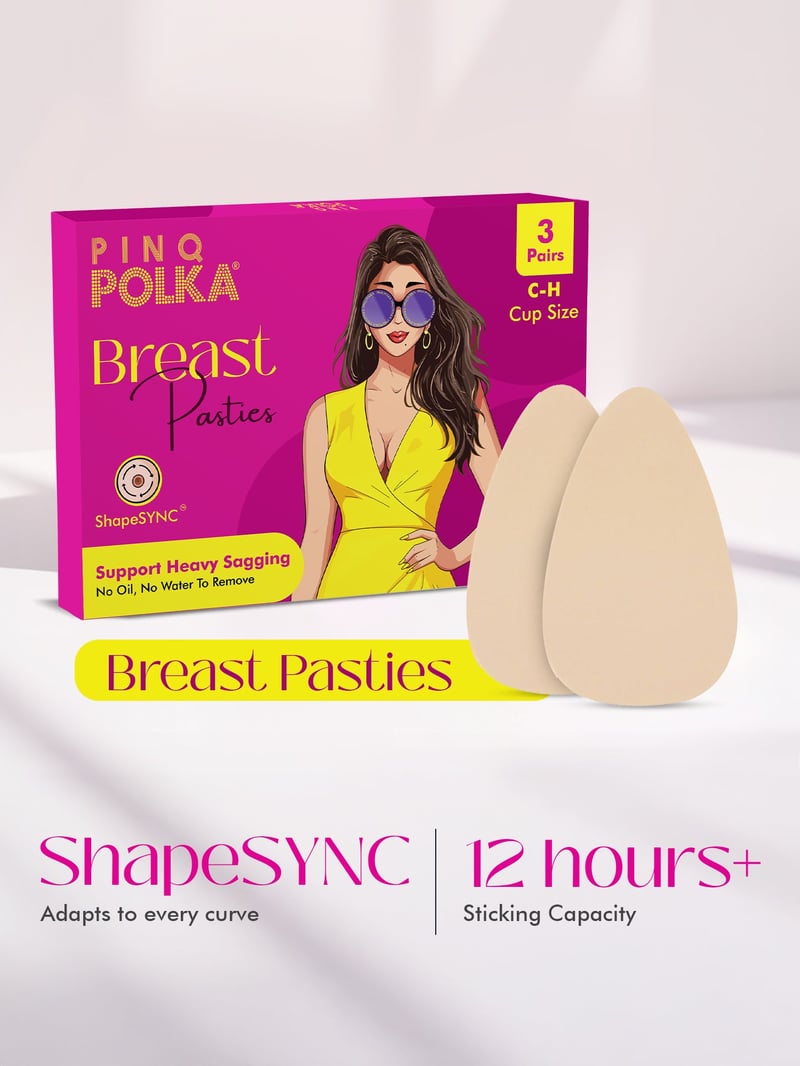 Breast X Nipple Pasties (16 Pcs) C-D Cup Size