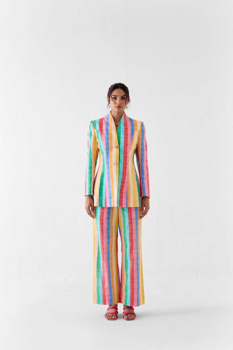 Leher Blazer And Trousers Co-Ord — Studio Rigu
