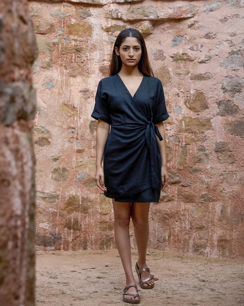 Verve Mini Wrap Dress