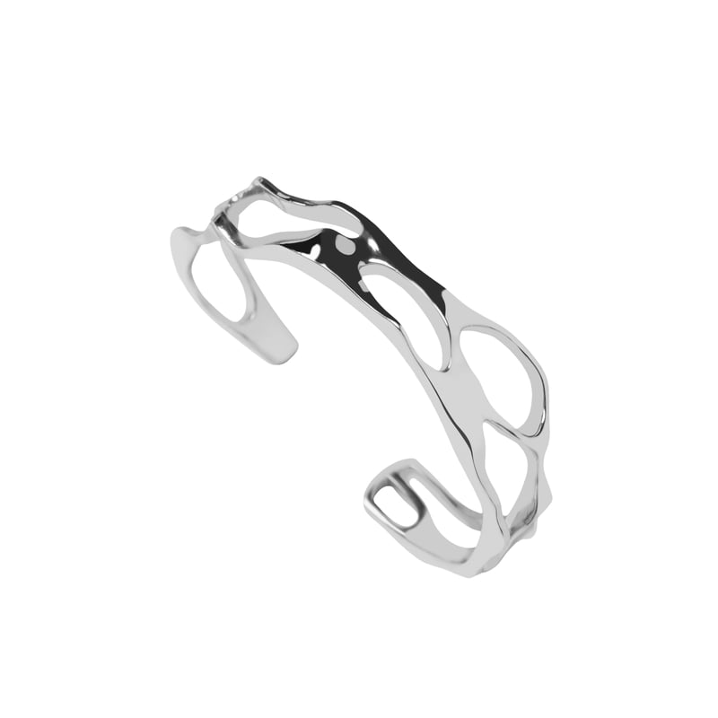 Molten Bangle Silver