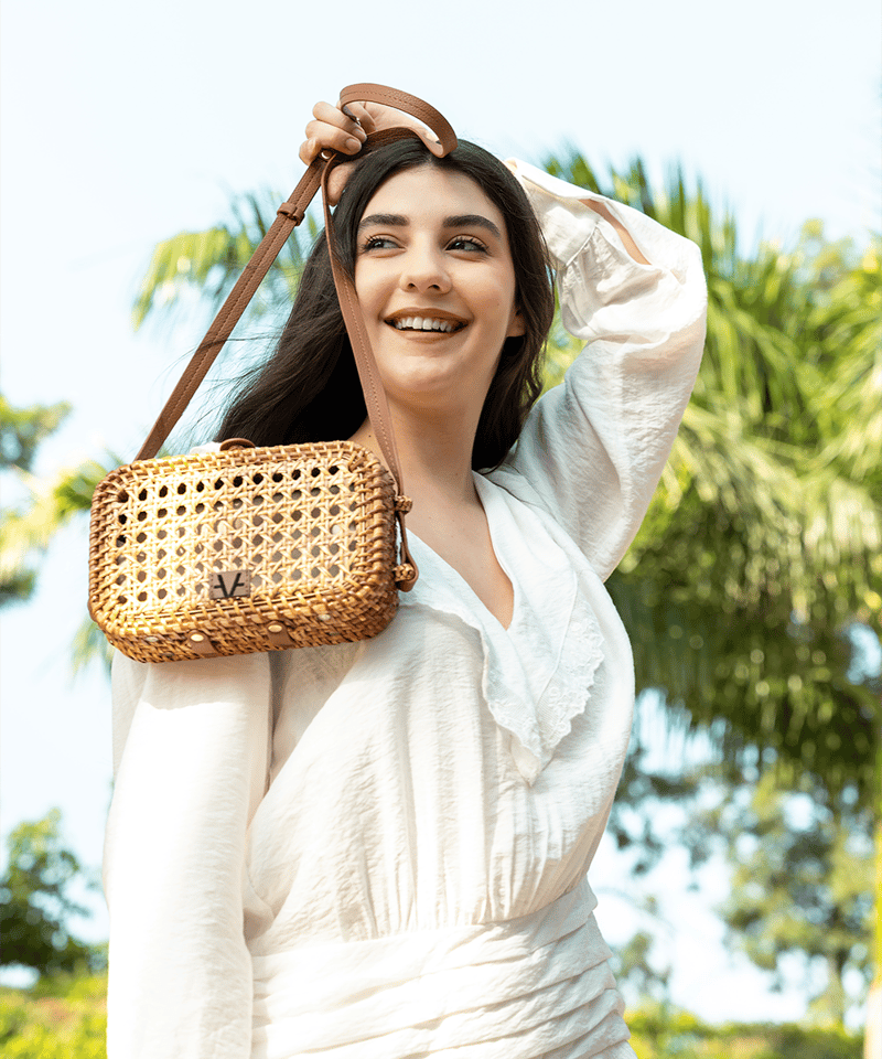 Rattan Reverie Sling Bag