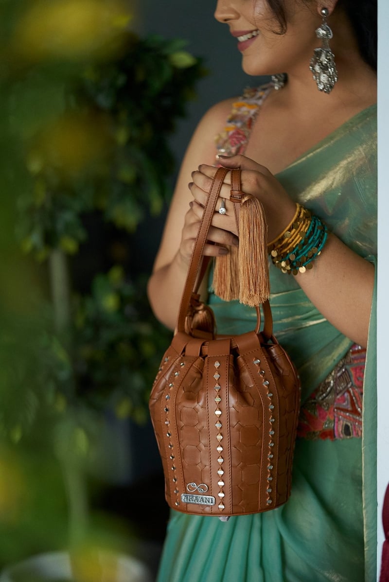 Sheesham Leather Bag