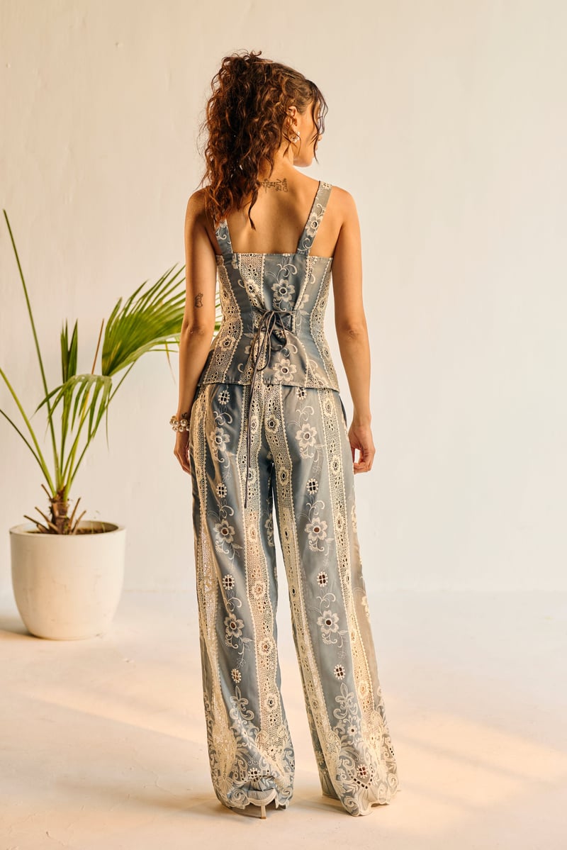 Opalite Lace Detailed Trousers