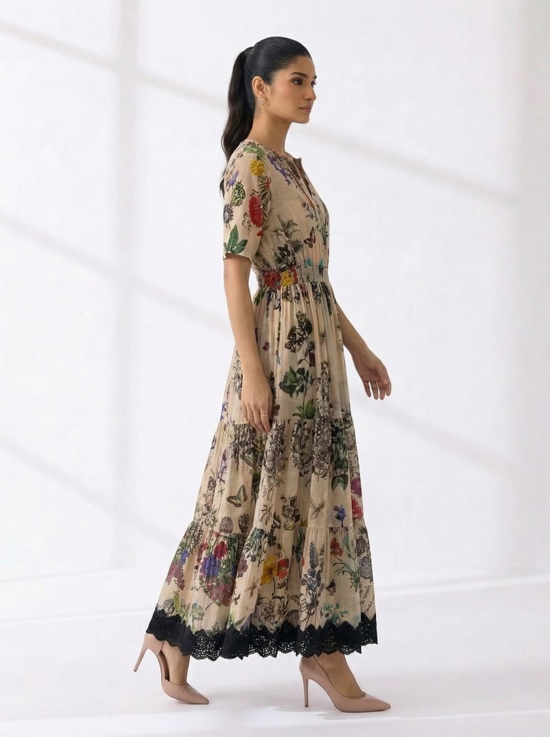 Multicolor Floral Dress