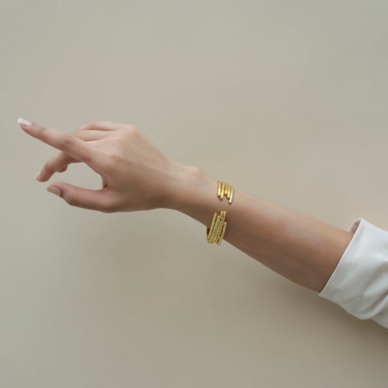 Empress Bangle Plain Silver