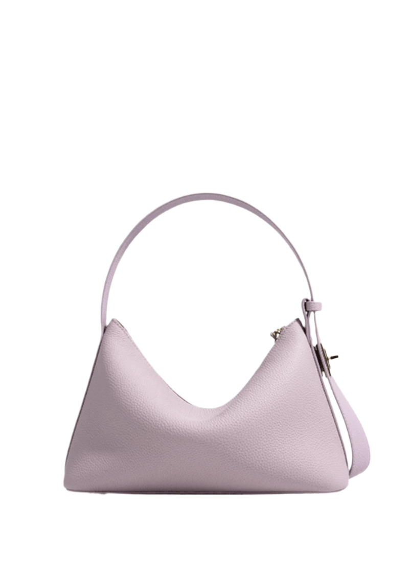 Lumi - Ladies Leather Baguette Bag Mauve