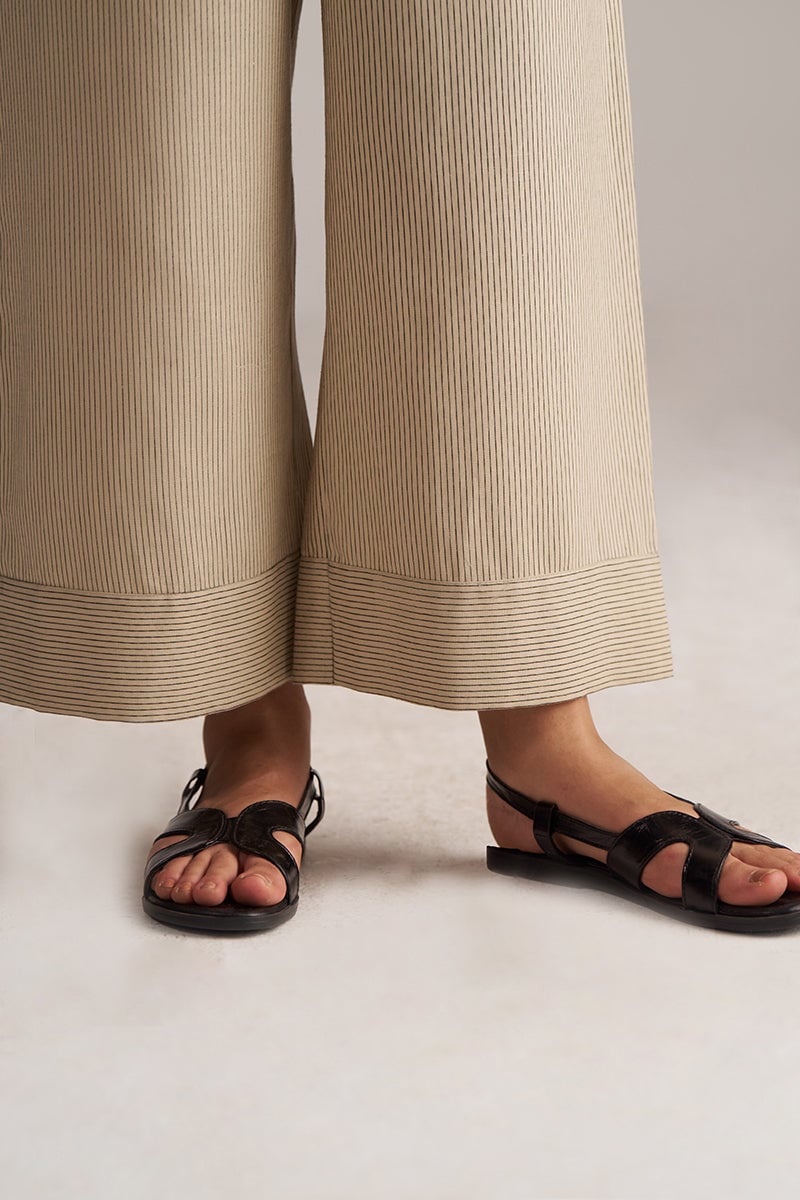 Brown Rice Oversized Shirt and Wide-Leg Pants Co-ord Set