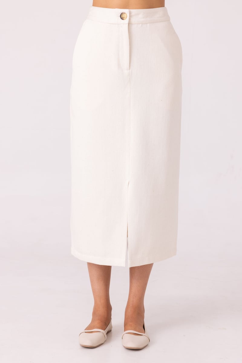 Roxanne Handwoven Denim Skirt