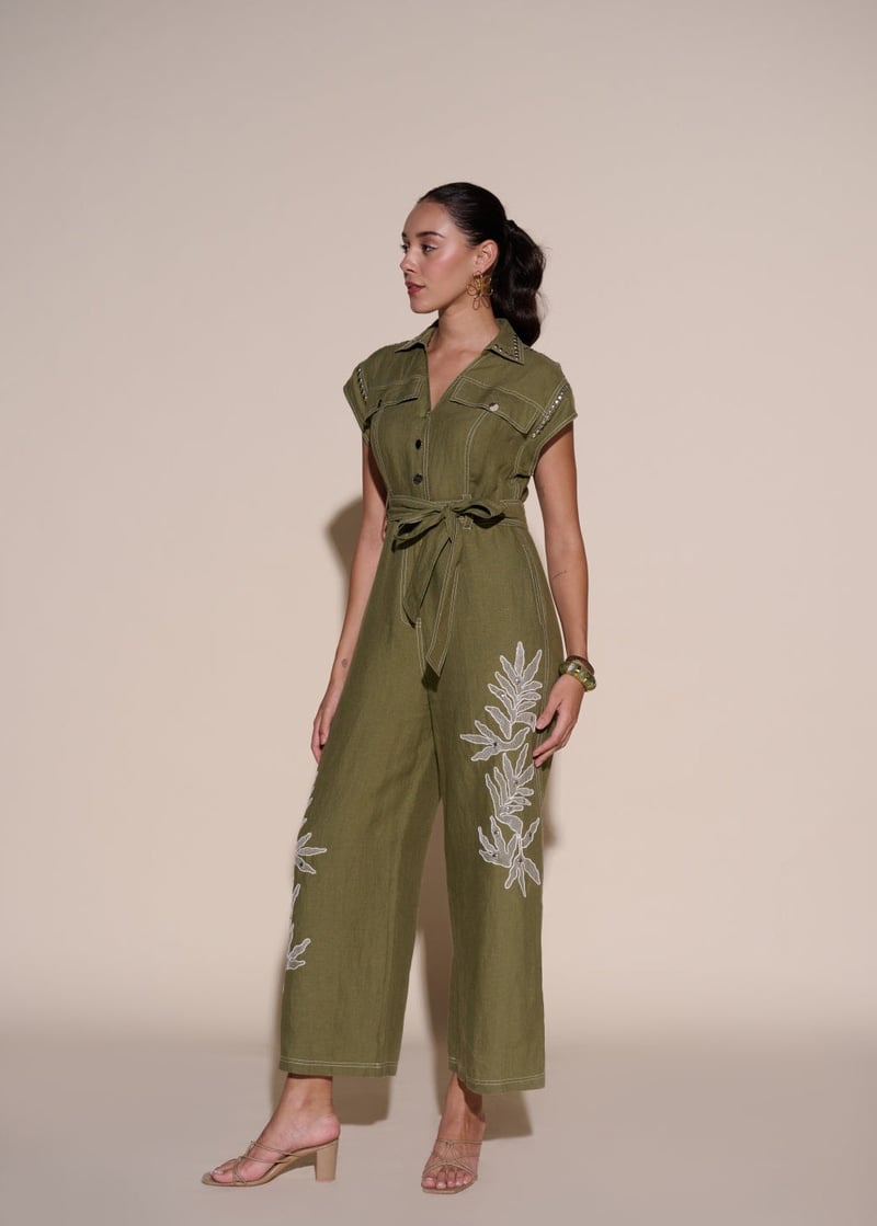 Amber 100% Linen Jumpsuit