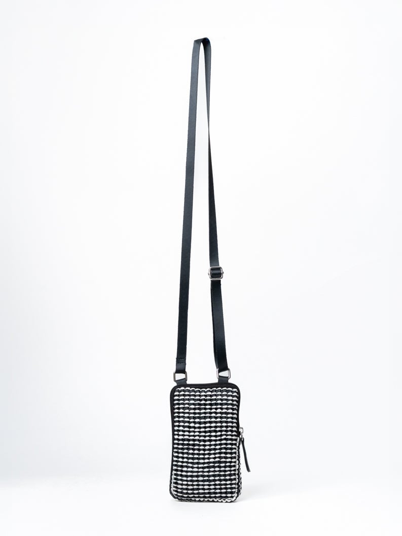 Monochrome Mosaic Mobile Pouch