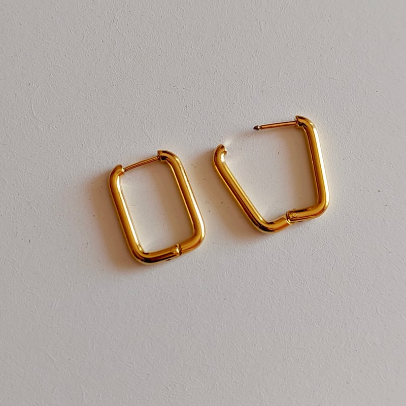 Oval Box Earrings
