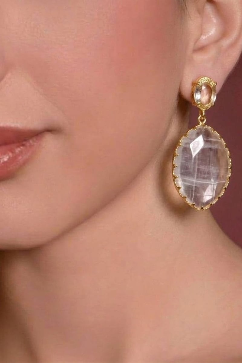 The Clear Tiered Rectangles — Beauty Spot Jewellery