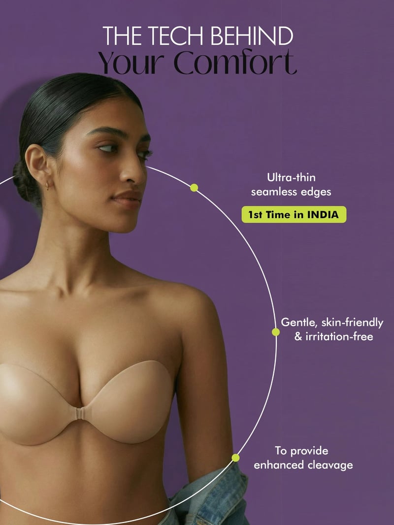 Silicon Cleavage Bra (Nude) (1 PC)