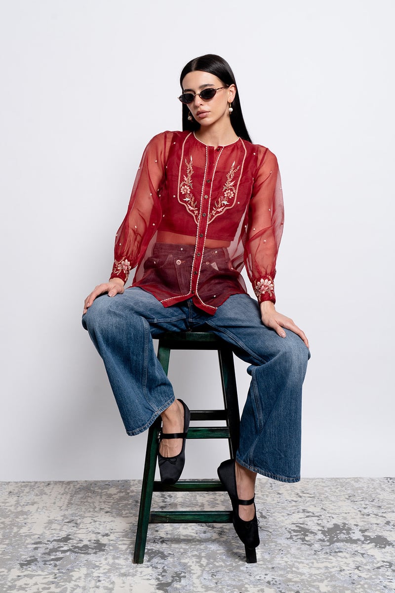 Crimson Petal Top — Love Kiki