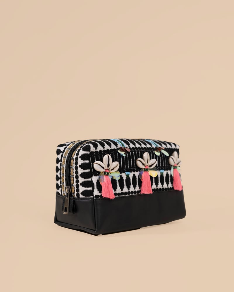 New Make Up Kit Big - Black With Shells