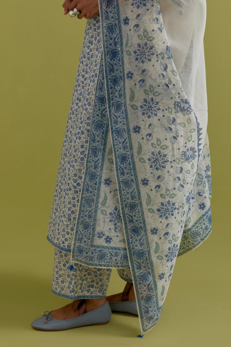 Blue & Green Dupattas