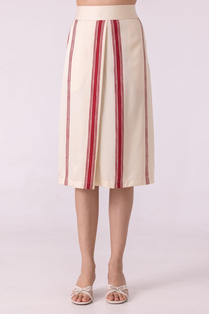 Prynne Striped Skirt — The Summer House