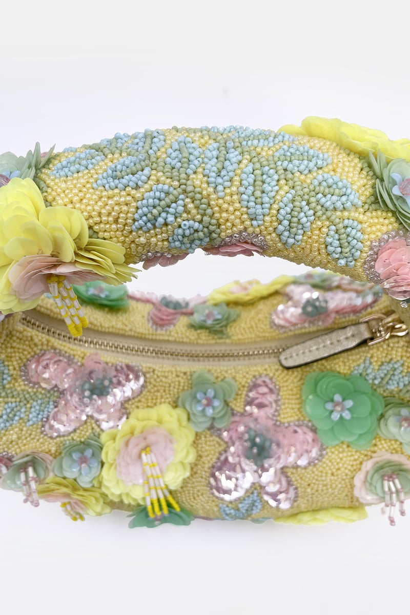Petal Reverie Luxe Embellished Bag