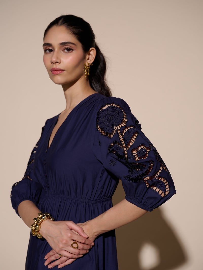 Diana Cutwork Embroidered Dress