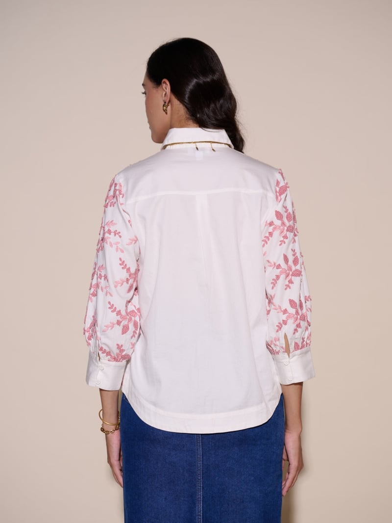 Faye Floral Embroidered Shirt