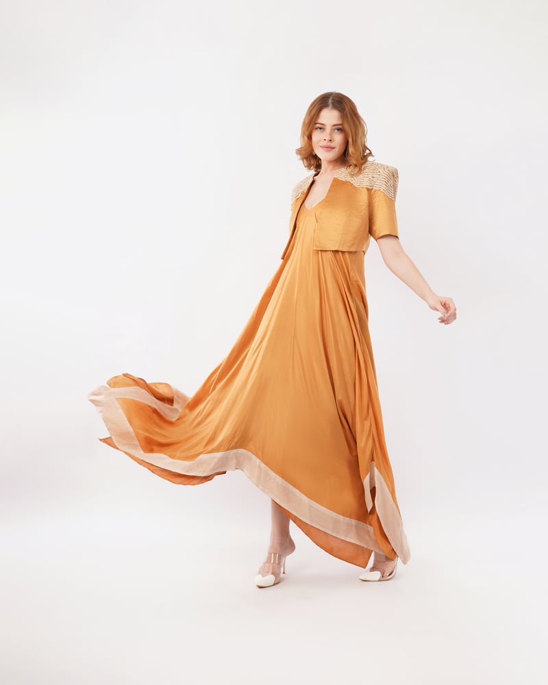 Gaia with dress