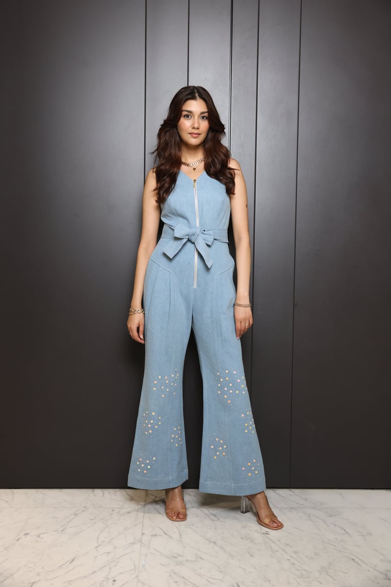 Embroidered Denim Jumpsuit — NASSH
