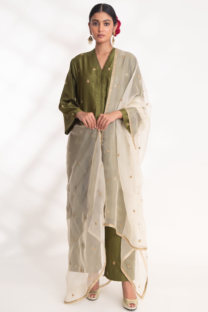 Ojal Pink Kurta Set