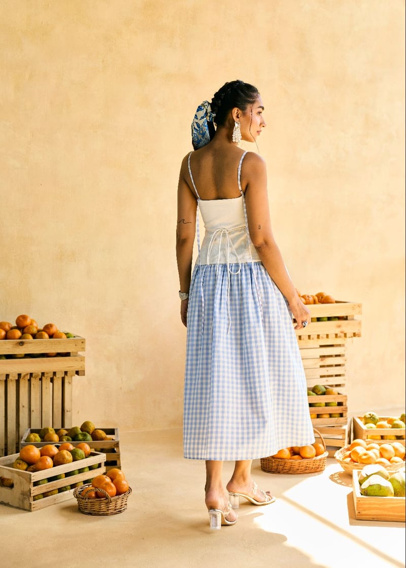 Aasmaani Picnic Gingham Skirt