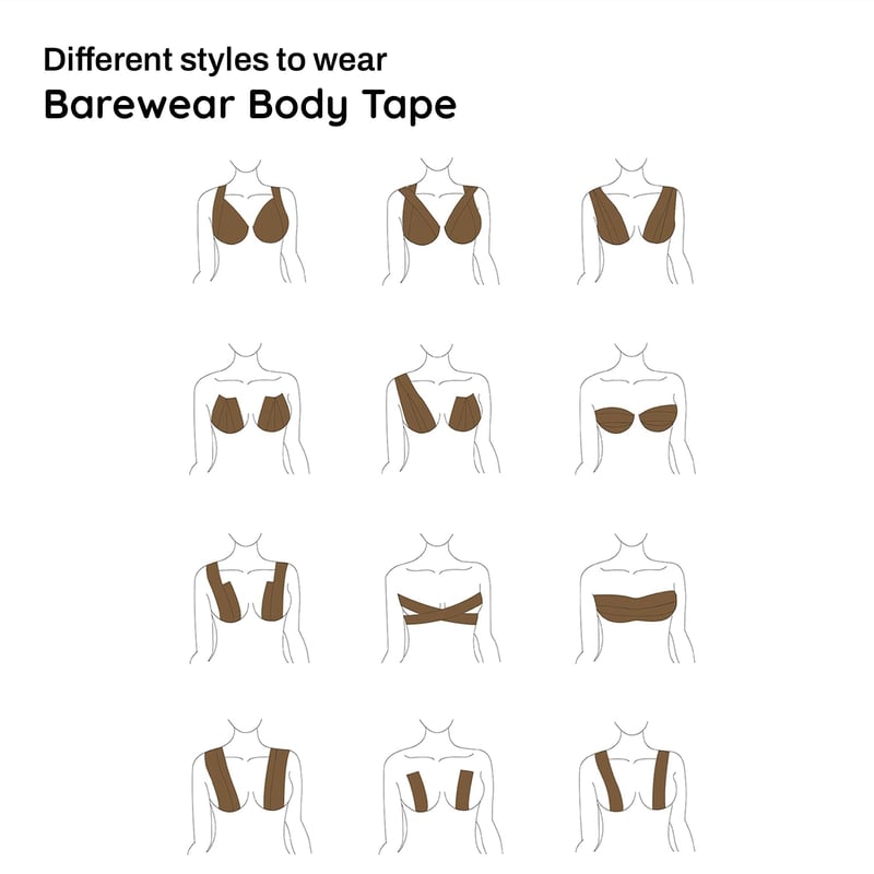 Body Tape 10 cm Breast Lift Boob Tape (Skin)