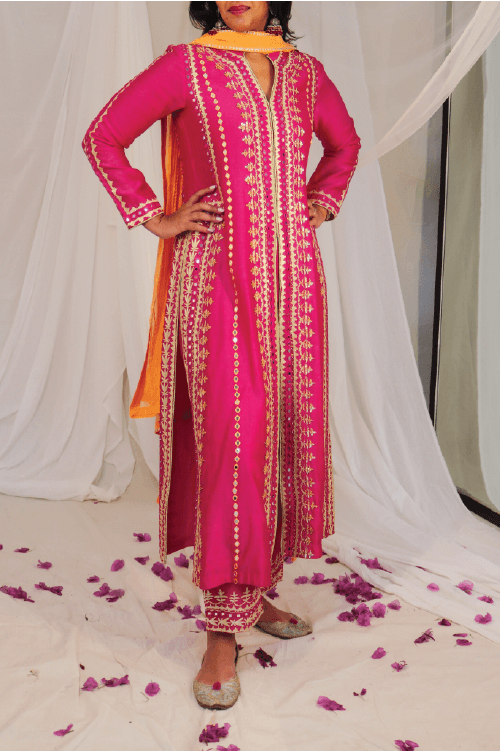 Kyra Chanderi Suit Set — Kyra
