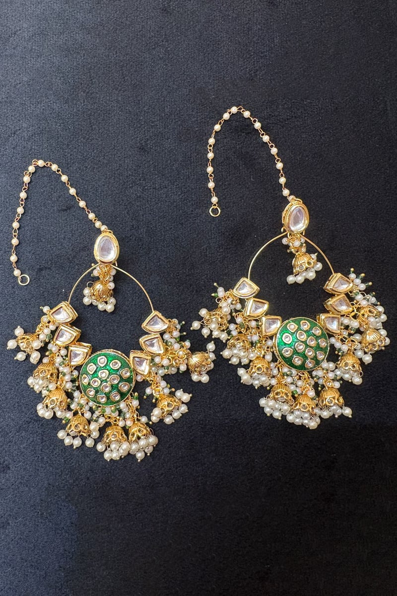 Emerald Noor Chandbali Earrings