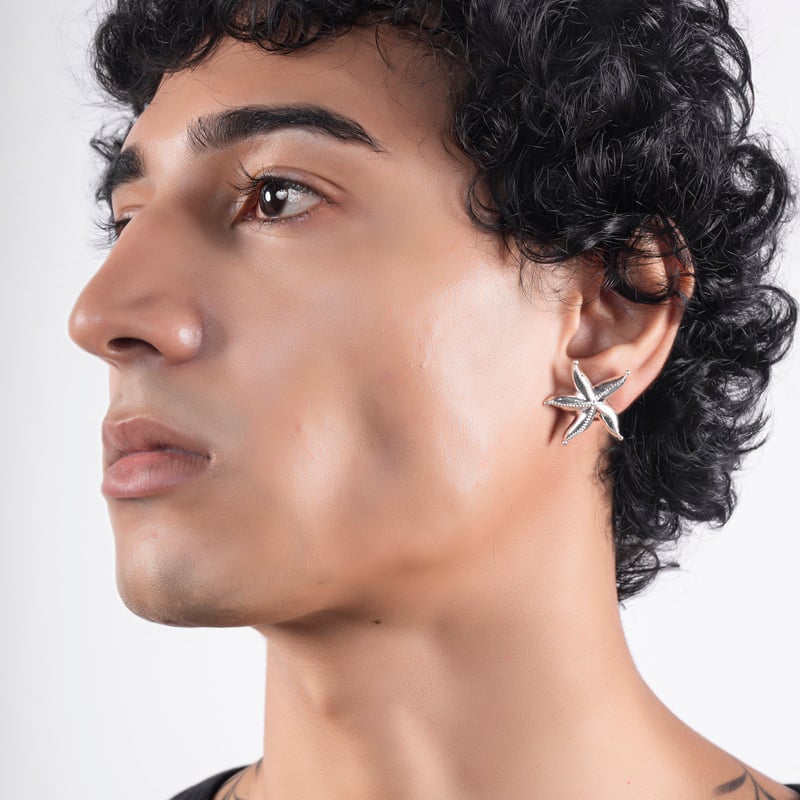 Sea Star Studs Silver