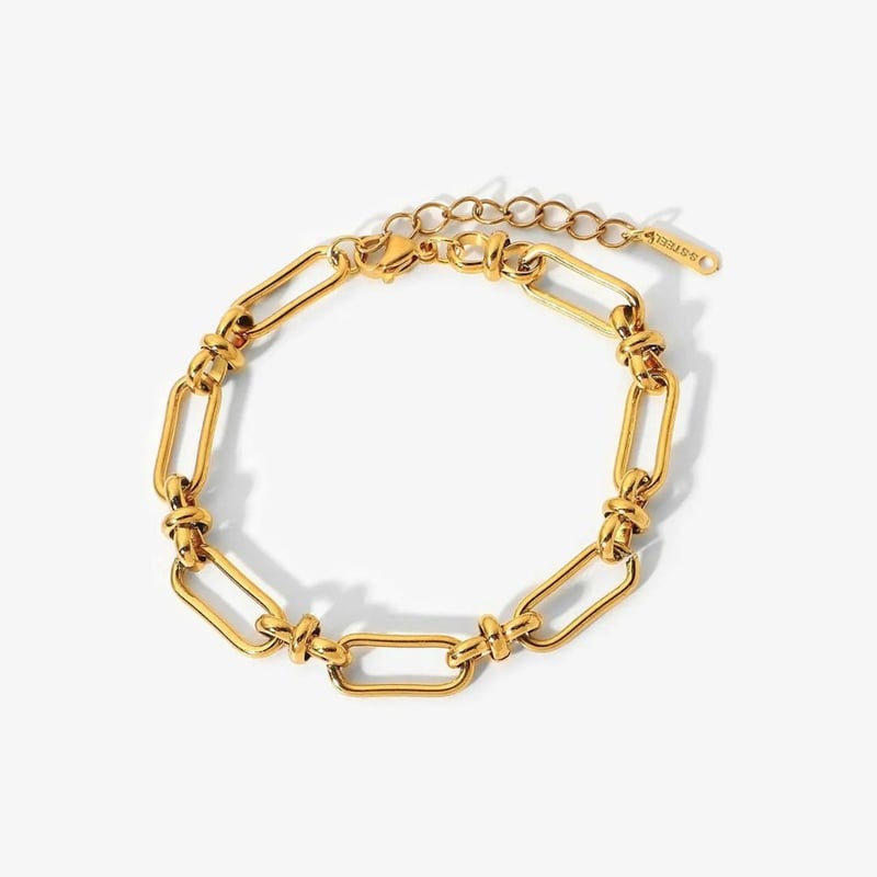 Paperclip Statement Bracelet, Catalina