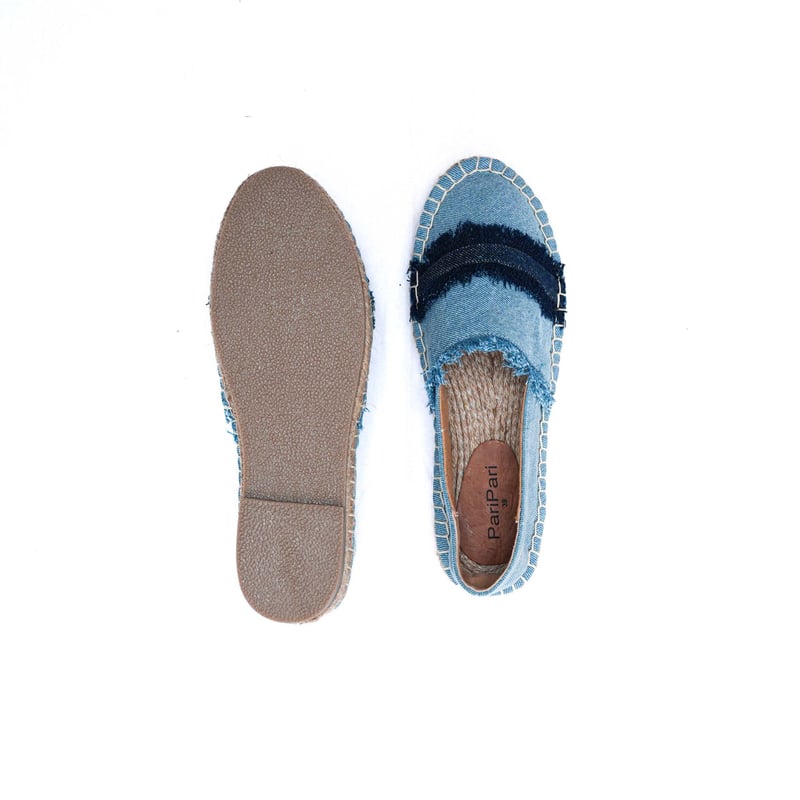 Saira Denim Closed Back Espadrilles