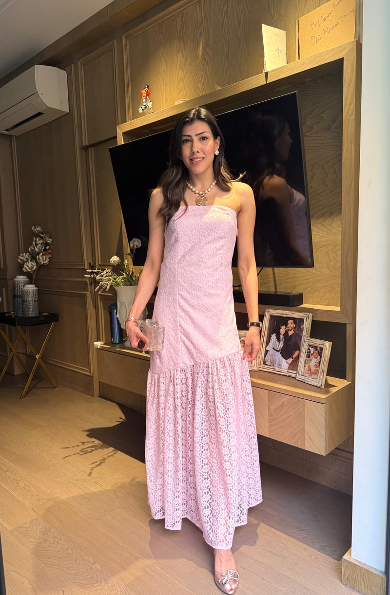 Peaches Lace Dress