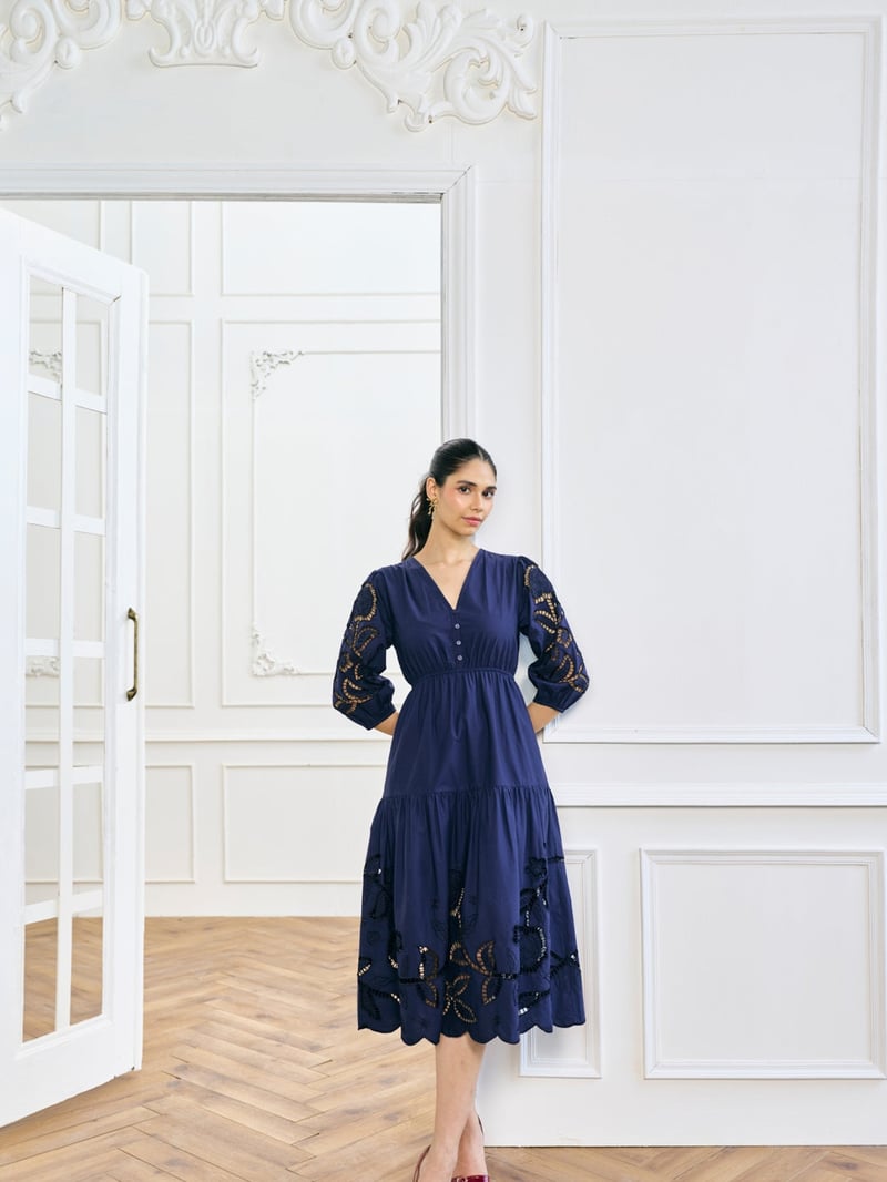 Diana Cutwork Embroidered Dress