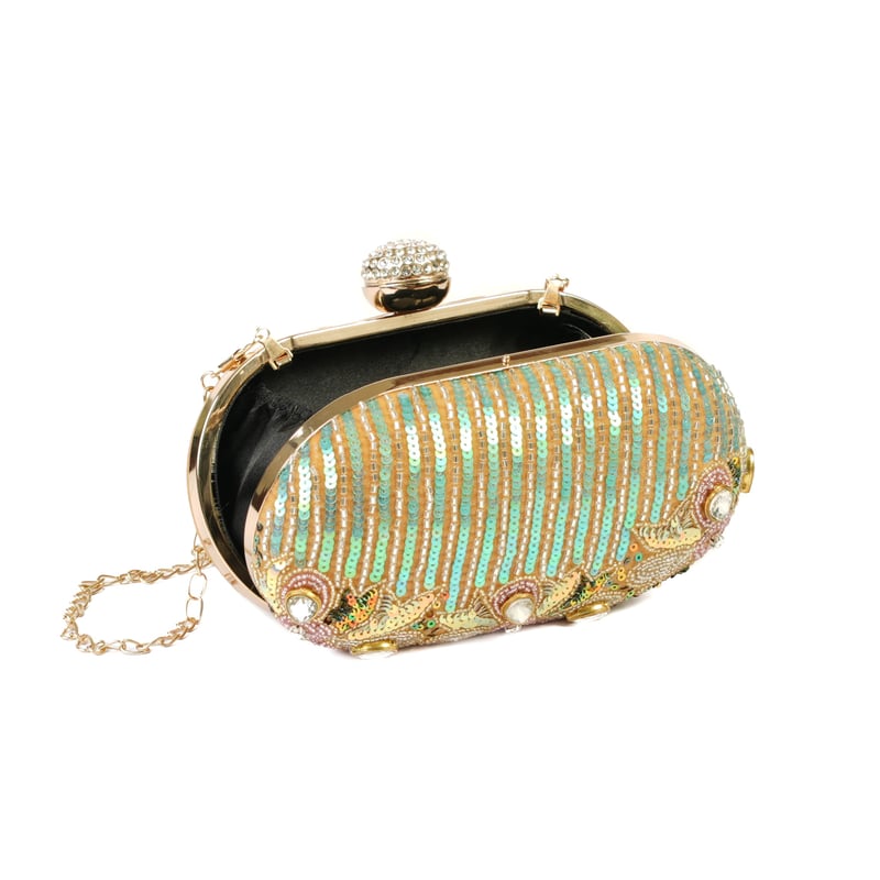 Peacock Mirage Clutch
