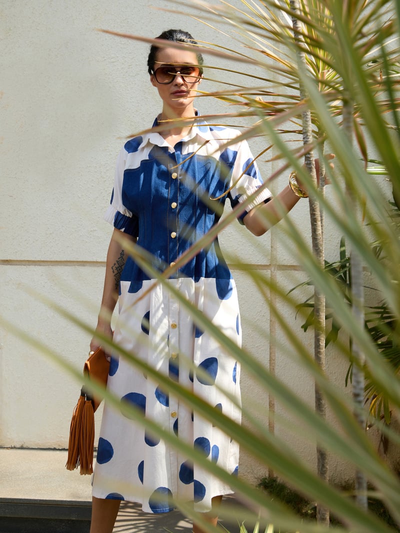 Monet Polka Dress