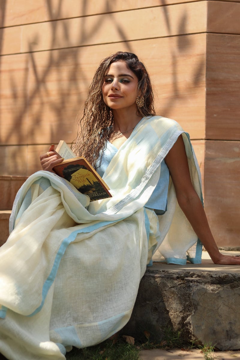 Sophie Linen Saree — HEADSTRONG