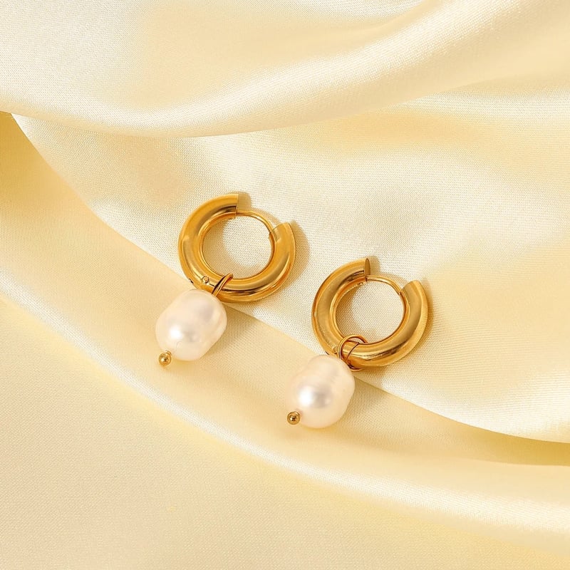 Pearl Drop Earrings, Mukta