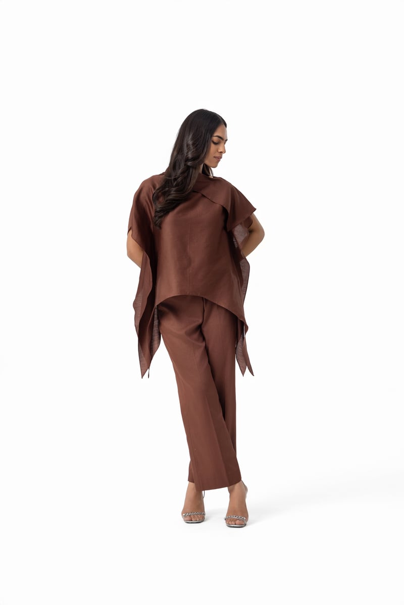 Espresso Straight-Leg Cotton Trousers