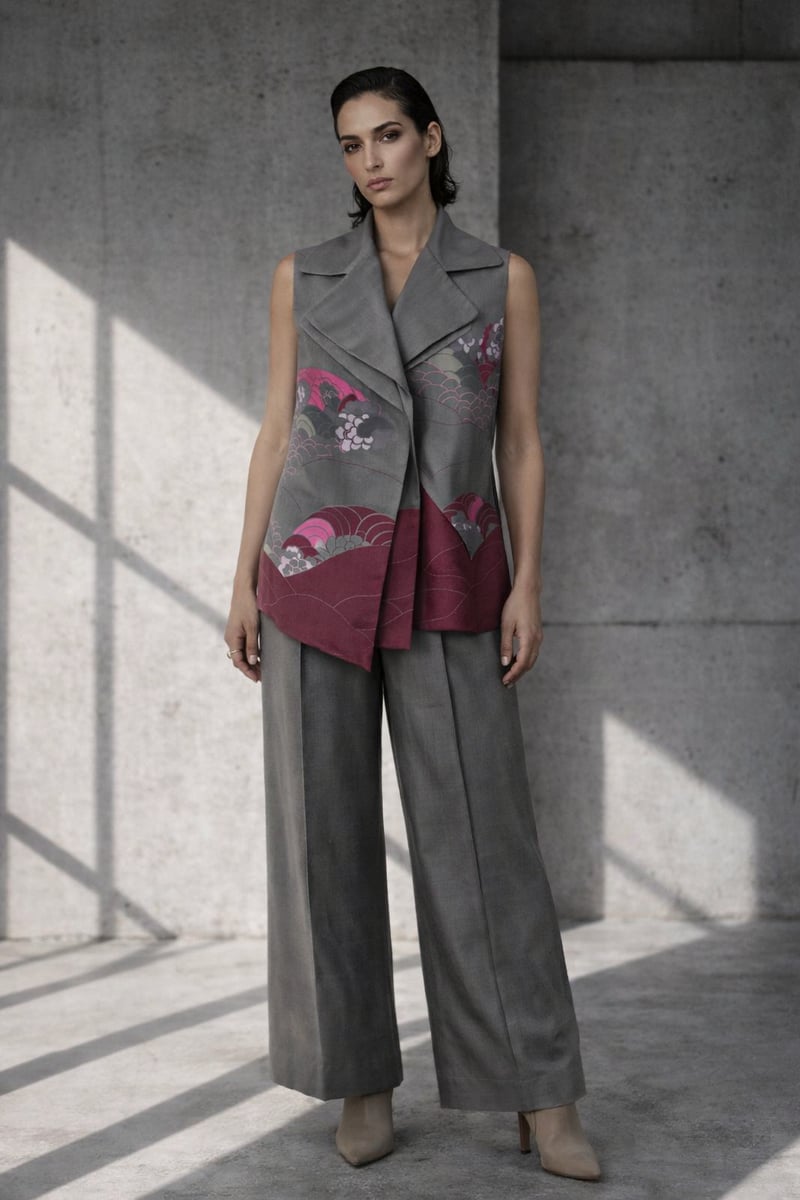 Mizu Grey Blazer Set — OJA